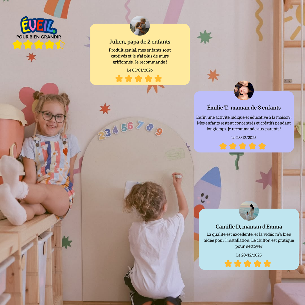 Sticker mural magnétique – interactif et créatif