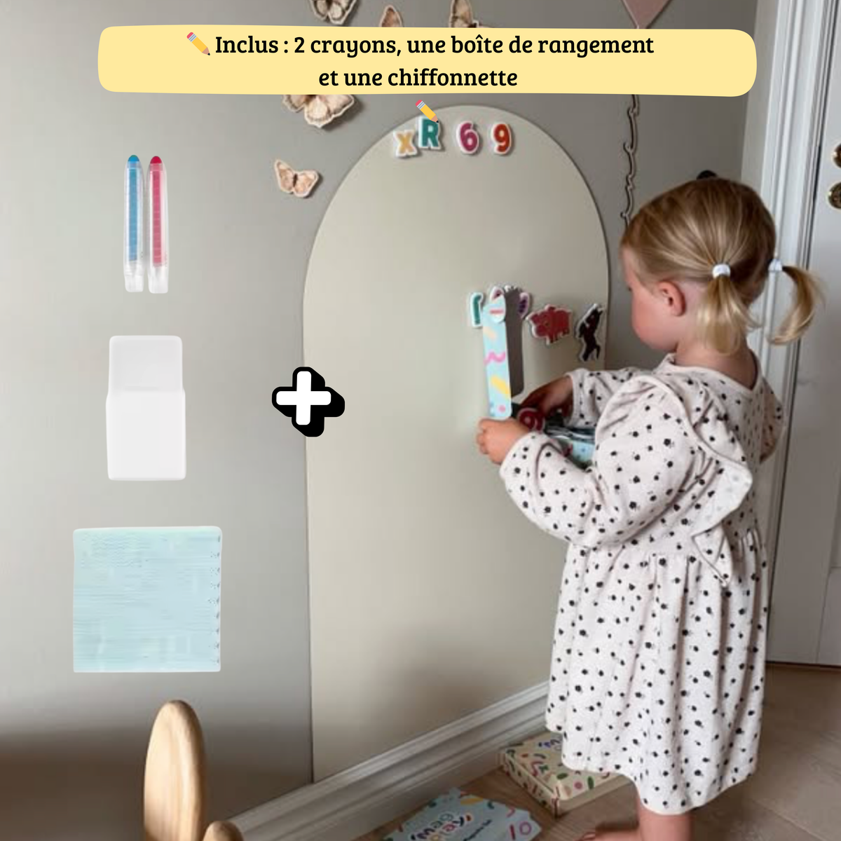 Sticker mural magnétique – interactif et créatif